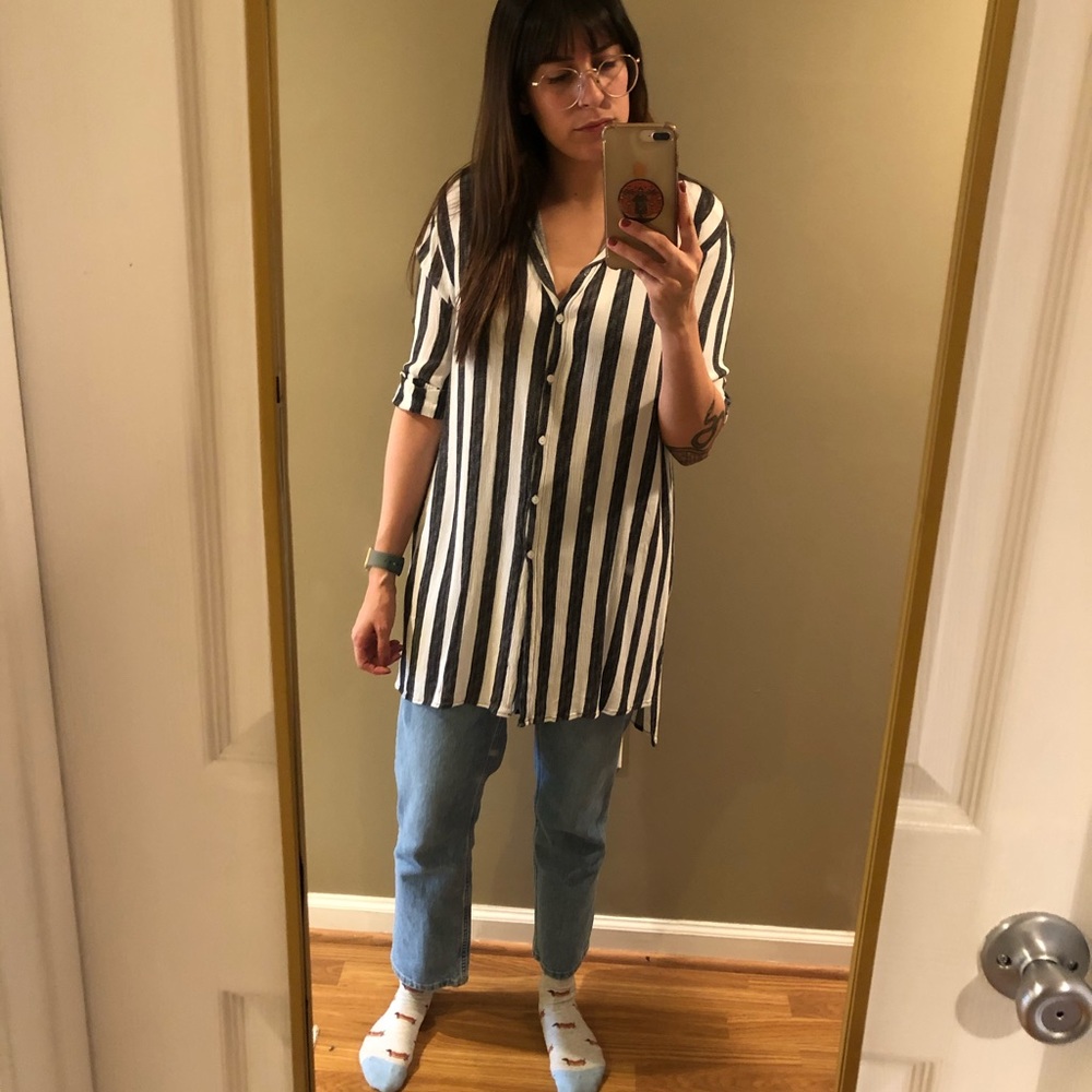 *SOLD* 
Striped Tunic Blouse